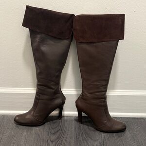 Chic Over the Knee Brown Boots